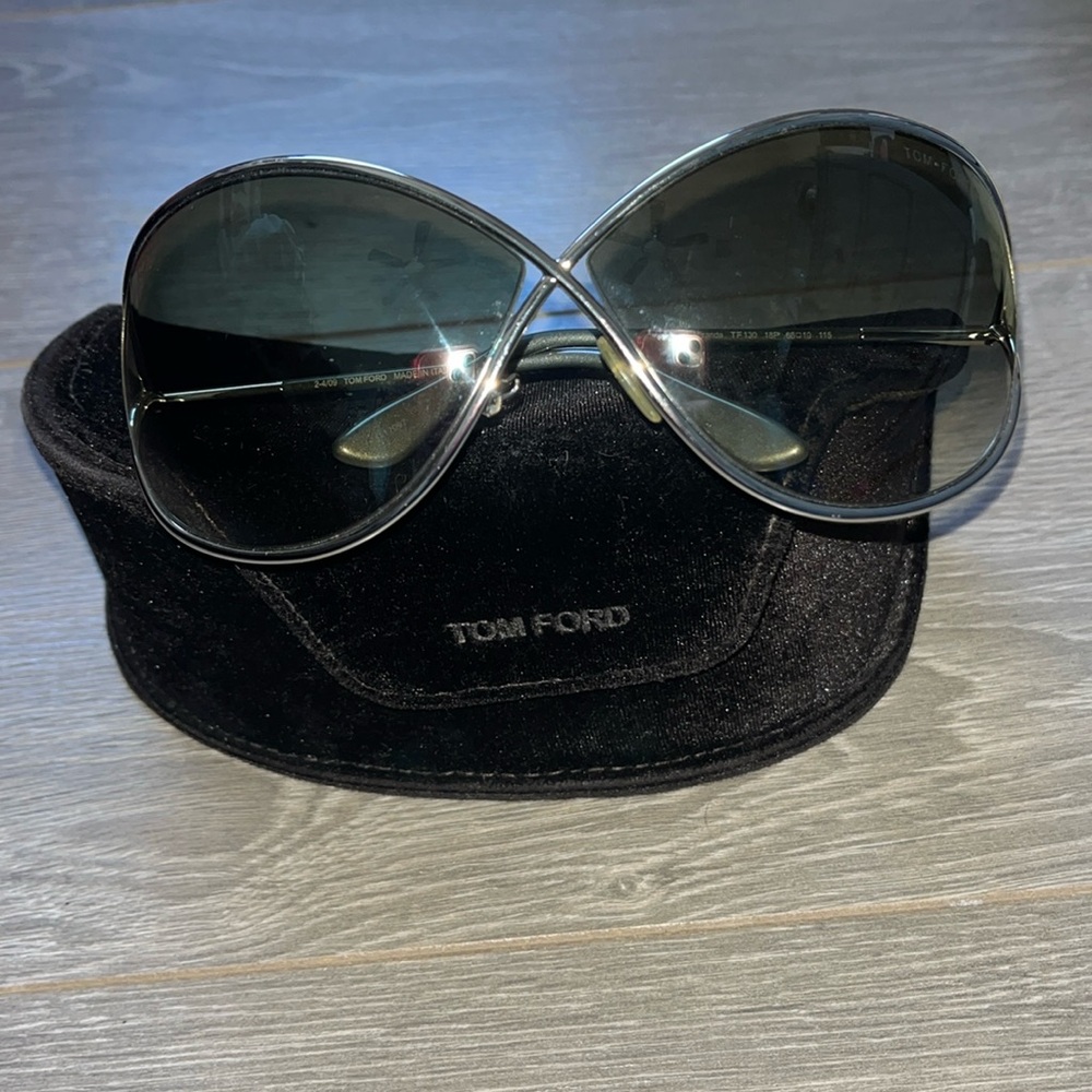 Tom Ford Silver Miranda Sunglasses